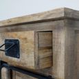 Jupiter Industrial Storage Cabinet - Mango Wood and Metal
