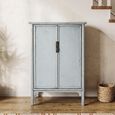 Unique One of a Kind - Distressed Storage Cabinet - 2 Door - 2 Drawer - Grey - Elm Wood