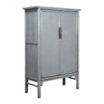 Unique One of a Kind - Distressed Storage Cabinet - 2 Door - 2 Drawer - Grey - Elm Wood