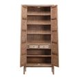 Distressed Storage Cabinet - 2 Door - 2 Drawer - Natural - Wooden