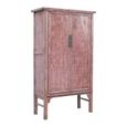 Unique One of a Kind - Distressed Storage Cabinet - 2 Door - 2 Drawer - Pink - Elm Wood