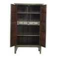 Unique One of a Kind - Distressed Storage Cabinet - 2 Door - 2 Drawer - Sage Green - Elm Wood