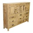 Vienna Storage Cabinet - 4 Door - Multi-Drawer - Natural - Wooden