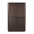 Rivano Oak Curved Hall Cabinet - 2 Door - Basalt