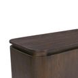 Rivano Oak Curved Hall Cabinet - 2 Door - Basalt