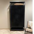 Kala Storage Cabinet - 2 Door - Black - Mango Wood