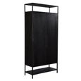 Kala Storage Cabinet - 2 Door - Black - Mango Wood