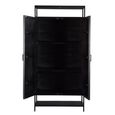 Kala Storage Cabinet - 2 Door - Black - Mango Wood