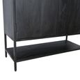Kala Storage Cabinet - 2 Door - Black - Mango Wood