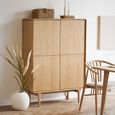 Darwin Oak Hall Cabinet - 2 Door - Natural