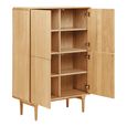 Darwin Oak Hall Cabinet - 2 Door - Natural