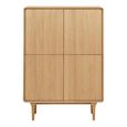 Darwin Oak Hall Cabinet - 2 Door - Natural