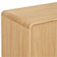 Darwin Oak Hall Cabinet - 2 Door - Natural