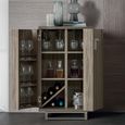 Volare Italian Bar Unit - 2 Door - Venetian Grey
