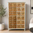 Apothecary 2 Door Cabinet Multi Drawer Wooden thumbnail