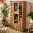 Multi Drawer Wooden 2 Door Large Hall Cabinet thumbnail