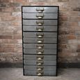 Industrial Cabinet - Multi Drawer - Grey - Metal