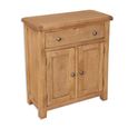Melbourne Country Oak Hall Cabinet - 2 Door - 1 Drawer - Rustic