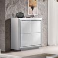 Elite Italian Bianco Antico 4 Door Hall Cabinet thumbnail