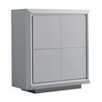 Elite Italian Bianco Antico 4 Door Hall Cabinet thumbnail 2
