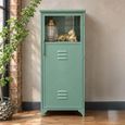 Green Metal 1 Door Industrial Hall Cabinet thumbnail