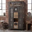 Apothecary Multi Drawer Wood and Metal 4 Door 7 Drawer Large Storage Cabinet thumbnail