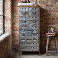 Metal Multi Drawer Apothecary 7 Drawer Large Storage Unit thumbnail