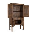 Carcassonne Walnut Teak Wood 2 Door 3 Drawer Hall Cabinet thumbnail 3