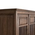 Carcassonne Walnut Teak Wood 2 Door 3 Drawer Hall Cabinet thumbnail 4
