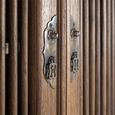 Carcassonne Walnut Teak Wood 2 Door 3 Drawer Hall Cabinet thumbnail 5