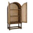 Silex Hand Painted Multi Colour Mango Wood Arched 2 Door Hall Cabinet thumbnail 2