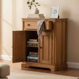 Nalandra Mango Wood 2 Door 1 Drawer Hall Cabinet thumbnail 2