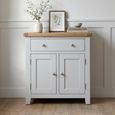 Melbourne French Grey Painted 2 Door 1 Drawer Hall Cabinet thumbnail