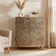 Mosaic Natural Handcrafted Mango Wood 2 Door Hall Cabinet thumbnail
