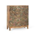 Mosaic Natural Handcrafted Mango Wood 2 Door Hall Cabinet thumbnail 2