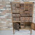 Apothecary Cabinet - 2 Door - Multi Drawer - Dark Wood