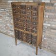 Apothecary Cabinet - 2 Door - Multi Drawer - Dark Wood