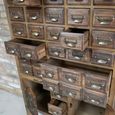 Apothecary Cabinet - 2 Door - Multi Drawer - Dark Wood