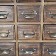 Apothecary Cabinet - 2 Door - Multi Drawer - Dark Wood