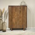 Salano Curved Hall Cabinet - 2 Door - Brown - Mango Wood