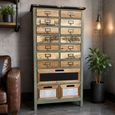 Storage Cabinet - Fir Wood - Multi Drawer - Apothecary - Large