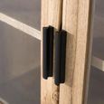 Virelle Natural Mindi Wood 4 Door Hall Cabinet thumbnail 5