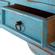 Atrium Distressed Turquoise Blue Mango Wood 2 Door 2 Drawer Hall Cabinet thumbnail 5