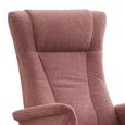 Apero Swivel Electric Recliner Armchair - Dual Motor - Rose and Black - Fabric and Metal