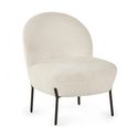Clearance - Lulu Accent Chair - Ivory Boucle Fabric - FSS17250