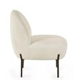 Clearance - Lulu Accent Chair - Ivory Boucle Fabric - FSS17250