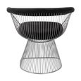 Anzio Chair - Black Velvet with Brushed Silver Base