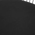 Anzio Chair - Black Velvet with Brushed Silver Base