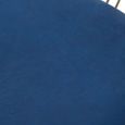 Anzio Chair - Navy Blue Velvet Fabric with Brushed Gold Base