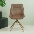 Buffalo Accent Chair - Swivel - Grey - Leather